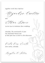 Load image into Gallery viewer, Minimalist Floral Wedding Invitation Suite
